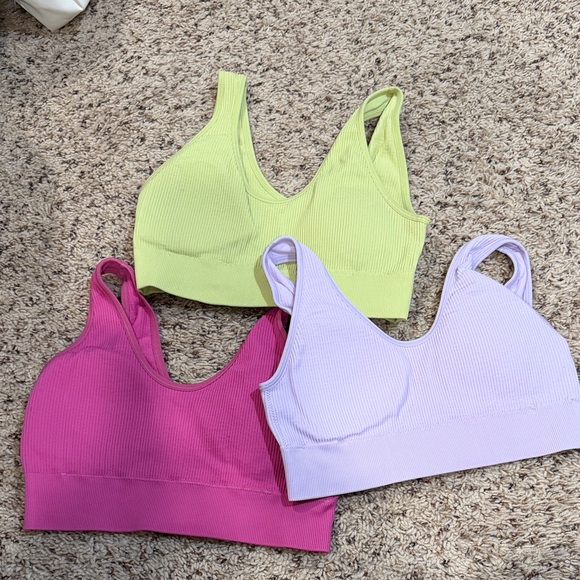 aerie Other - Aerie Sports Bras in Lime Green, Pink, and Lavender